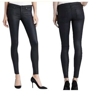 AG Adriano Goldschmied black the absolute legging extreme skinny wax finish 26